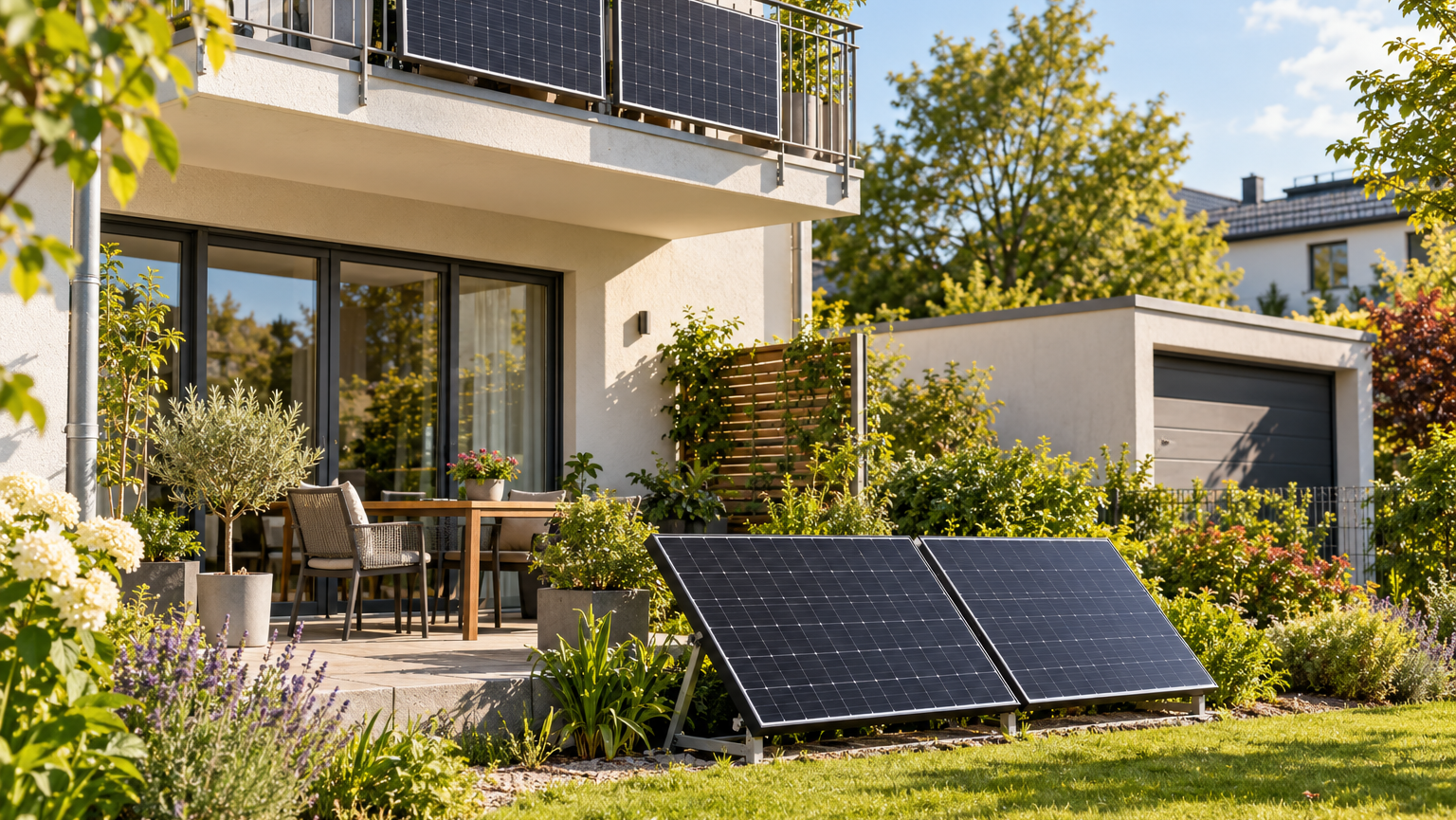 Steckersolargeräte – selbst erzeugter Strom von Balkon, Terrasse, Garten oder Garage